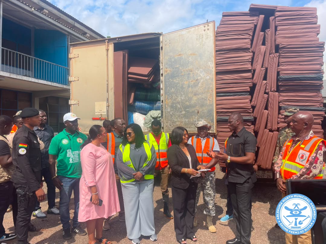 The National Disaster Management Organization (NADMO) has released relief items to the Ablekuma North Municipal Assembly as a directive from the President to provide immediate assistance to persons affected by the recent flooding.