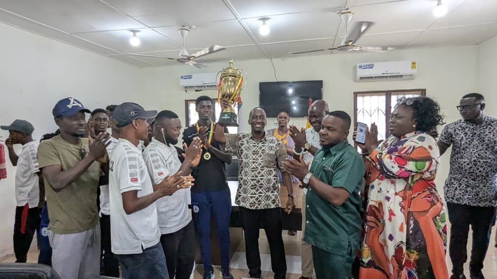 KOOWA NASO FOOTBALL CLUB PRESENTED A TROPHY TO THE MCE