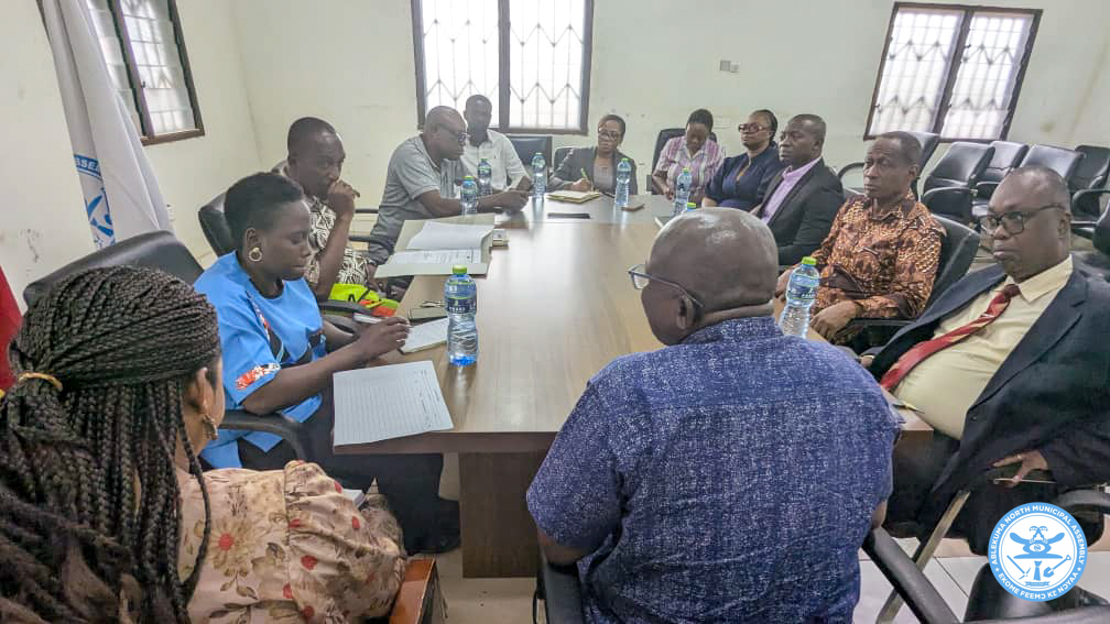 MANAGEMENT OF METHODIST UNIVERSITY HAS PAID A COURTESY CALL ON THE MUNICIPAL CHIEF EXECUTIVE OF ABLEKUMA NORTH